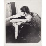 FELLIG, ARTHUR "WEEGEE"YOUNG LOVE 1950s or 1960s, silver gelatin print, with stamp to reverse: "