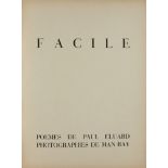 ELUARD, PAUL - MAN RAY, PHOTOGRAPHERFACILE, POEMES... Paris: Editions G.L.M., 1935. Number 896 of