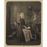 BRUCE, GEORGE & VAN DER WEYDE2 PHOTOGRAPHS Biding His Time, 1878, carbon print, 28.5 x 22.5cm,