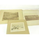 COLLECTION OF PRINTSINCLUDING ROBERTSON, JAMES 2 salted paper prints of the Crimea: English Burial