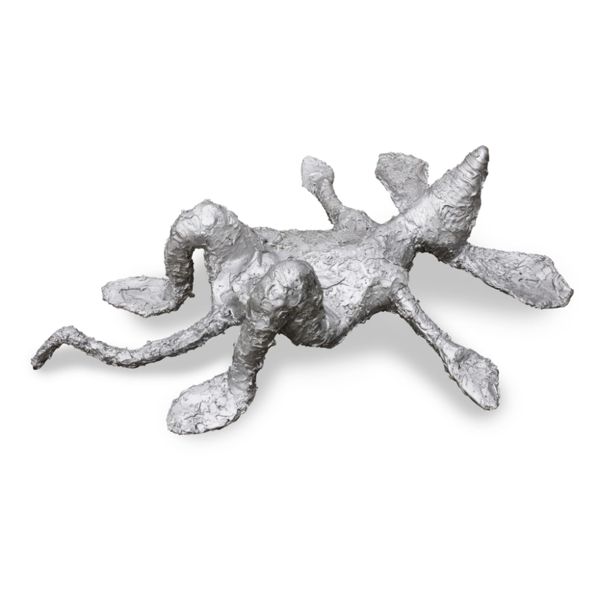 [§] STEPHEN CHARLTON (B. 1958) RELAXING MOUSE silvered maquette 150cm long, 113cm wide