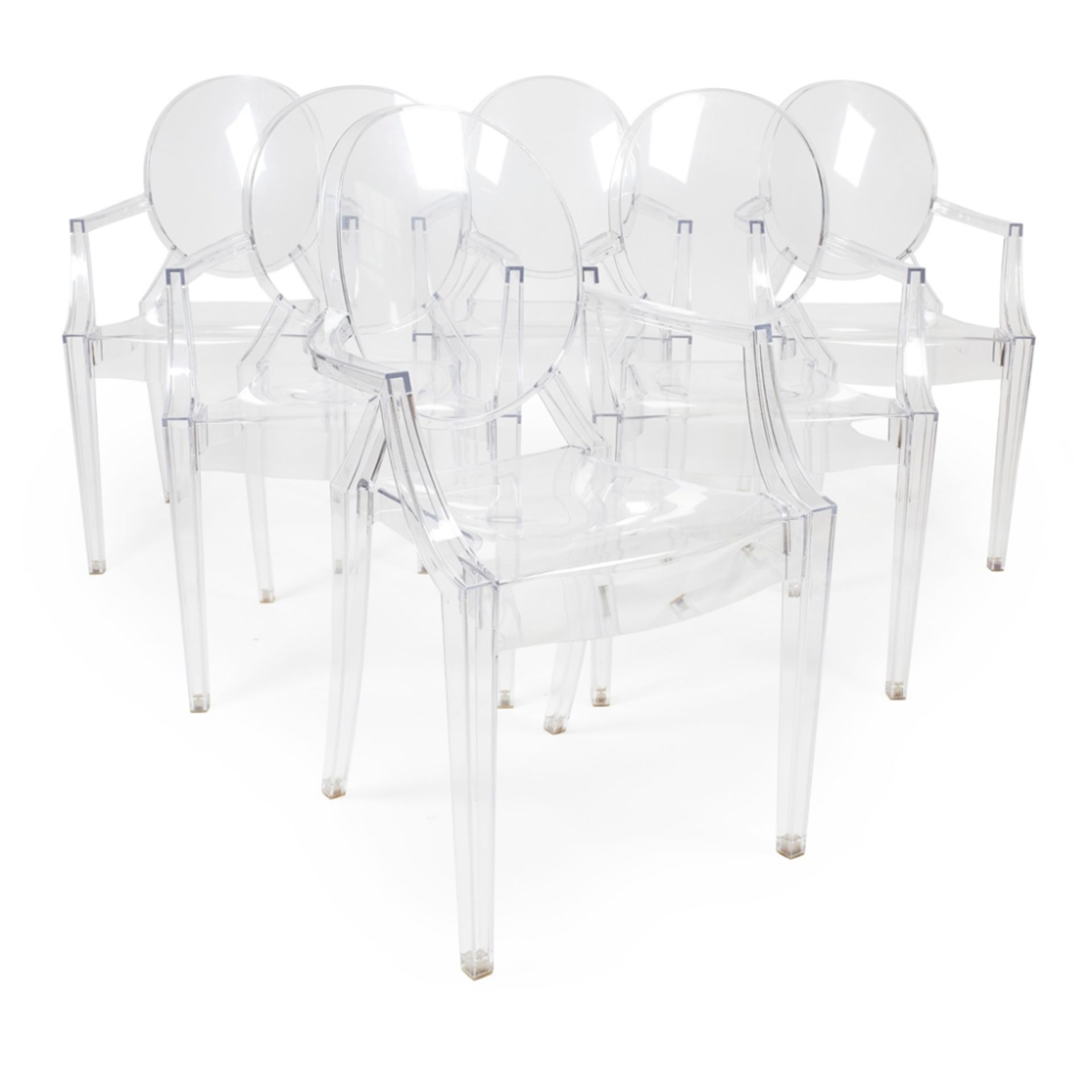 PHILIPPE STARCK (B. 1949) FOR KARTELL SET OF SIX ‘LOUIS GHOST’ ARMCHAIRS, DESIGNED 2003