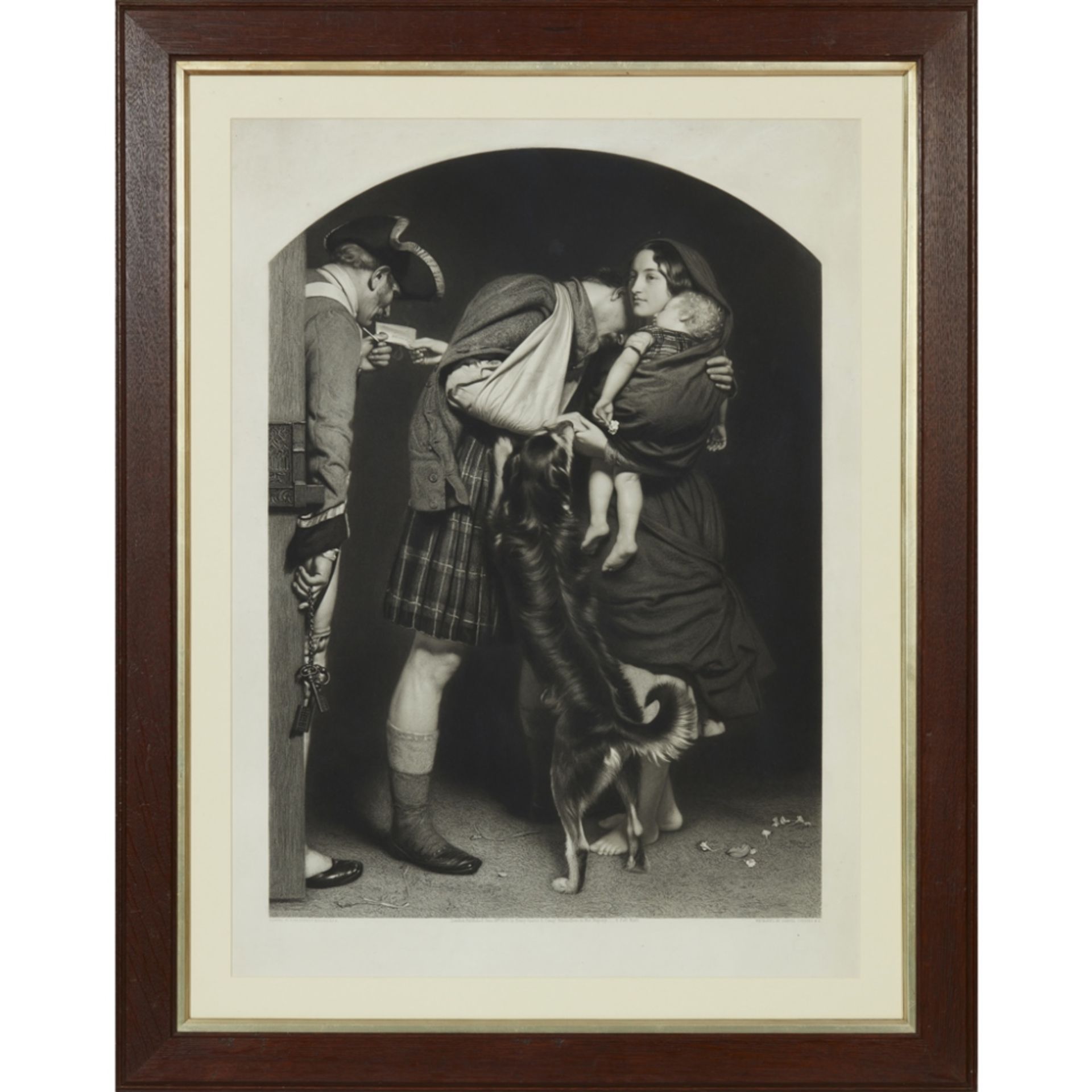 SIR JOHN EVERETT MILLAIS P.R.A. (BRITISH 1829-1896) THE ORDER OF RELEASE Mezzotint 70cm x 51.5cm (