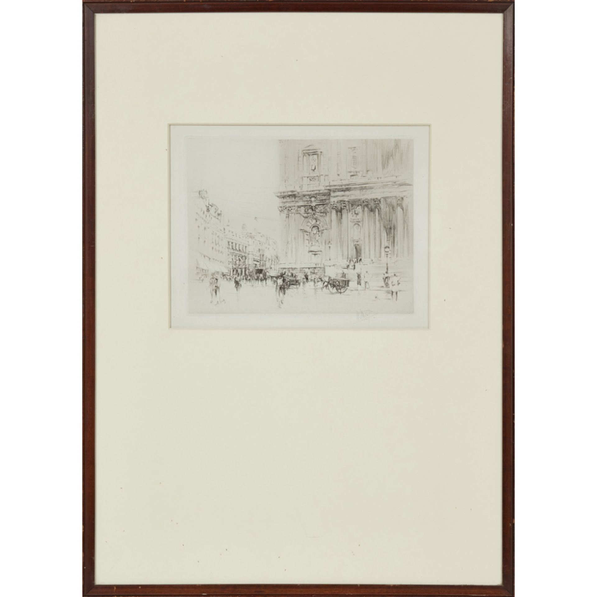 WILLIAM WALCOTT (BRITISH 1874-1943) THE BANK OF ENGLAND Etching, signed 11.5cm x 15cm (4.5in x - Image 4 of 4