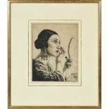 [§] DAME LAURA KNIGHT D.B.E., R.A., R.W.S. (BRITISH 1877-1970) MAKE-UP 1925. TCHERNECHEVA. Etching