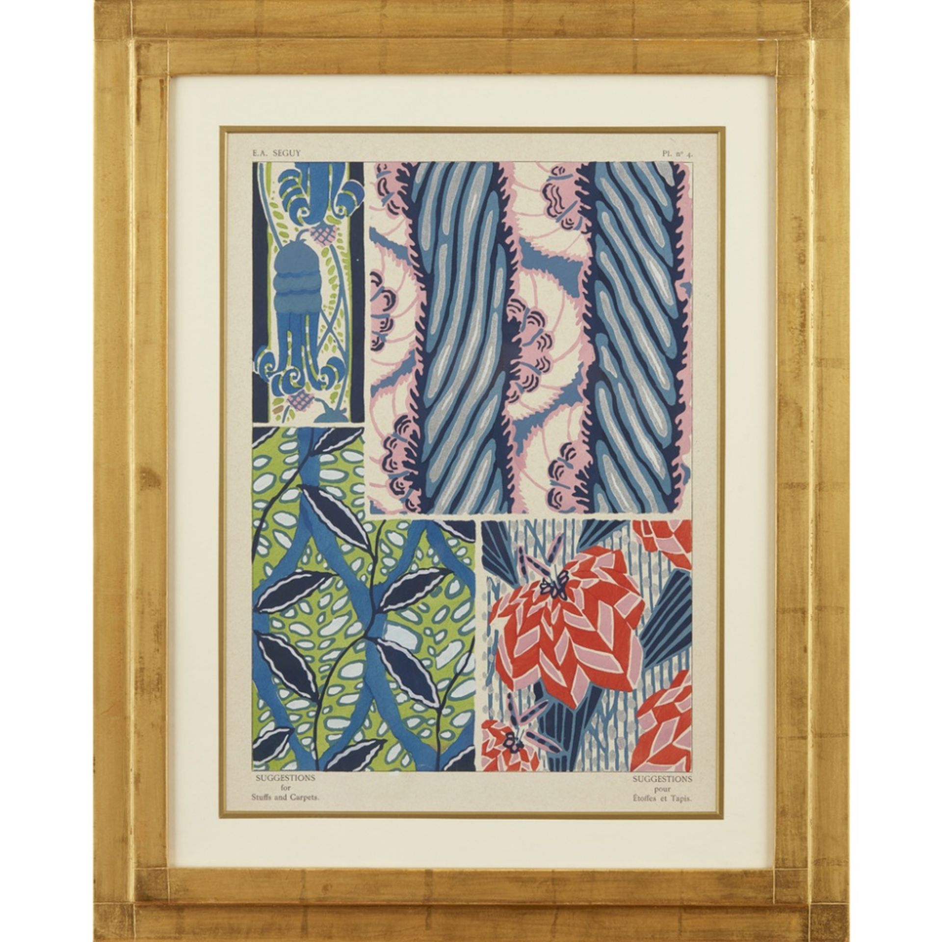 EUGÈNE ALAIN SÉGUY (1889-1985) 'SUGGESTIONS FOR STUFFS AND CARPETS', TWELVE ART DECO FRAMED - Image 2 of 24