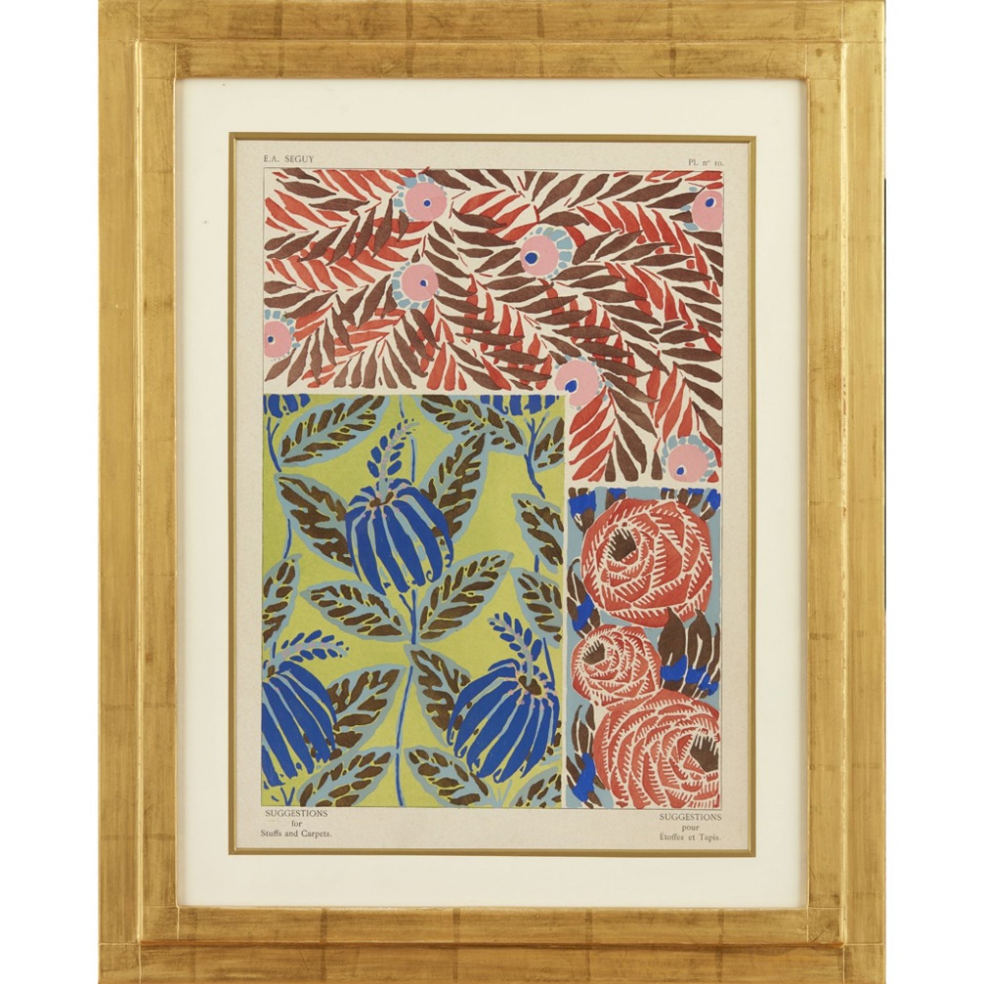 EUGÈNE ALAIN SÉGUY (1889-1985) 'SUGGESTIONS FOR STUFFS AND CARPETS', TWELVE ART DECO FRAMED - Image 10 of 24