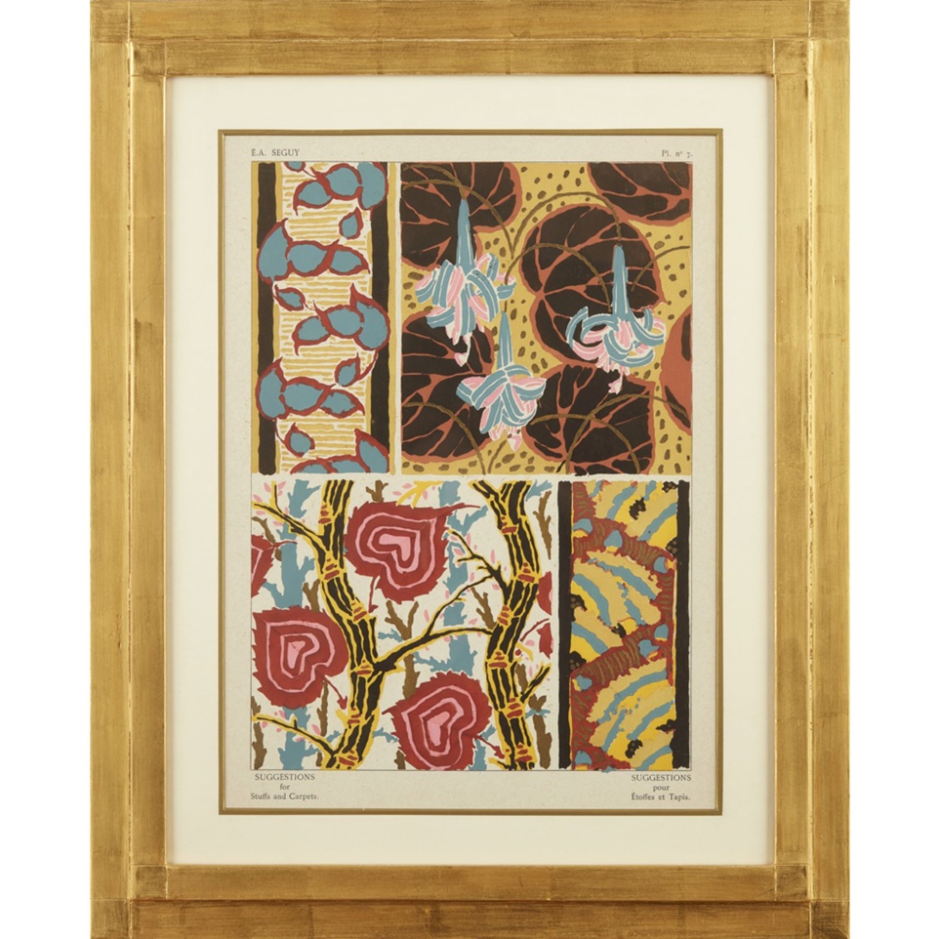 EUGÈNE ALAIN SÉGUY (1889-1985) 'SUGGESTIONS FOR STUFFS AND CARPETS', TWELVE ART DECO FRAMED - Image 5 of 24