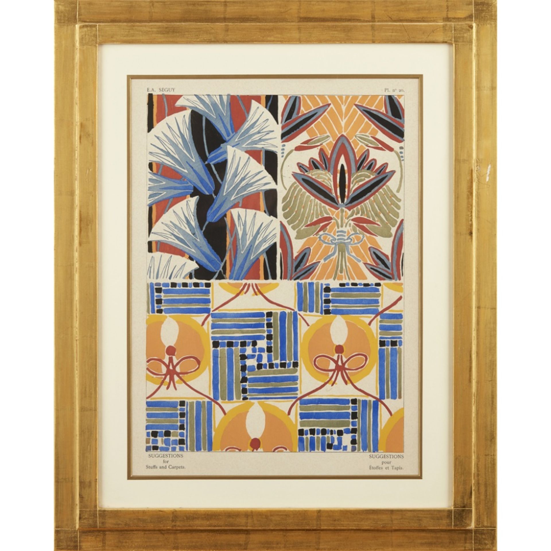 EUGÈNE ALAIN SÉGUY (1889-1985) 'SUGGESTIONS FOR STUFFS AND CARPETS', TWELVE ART DECO FRAMED - Image 3 of 24