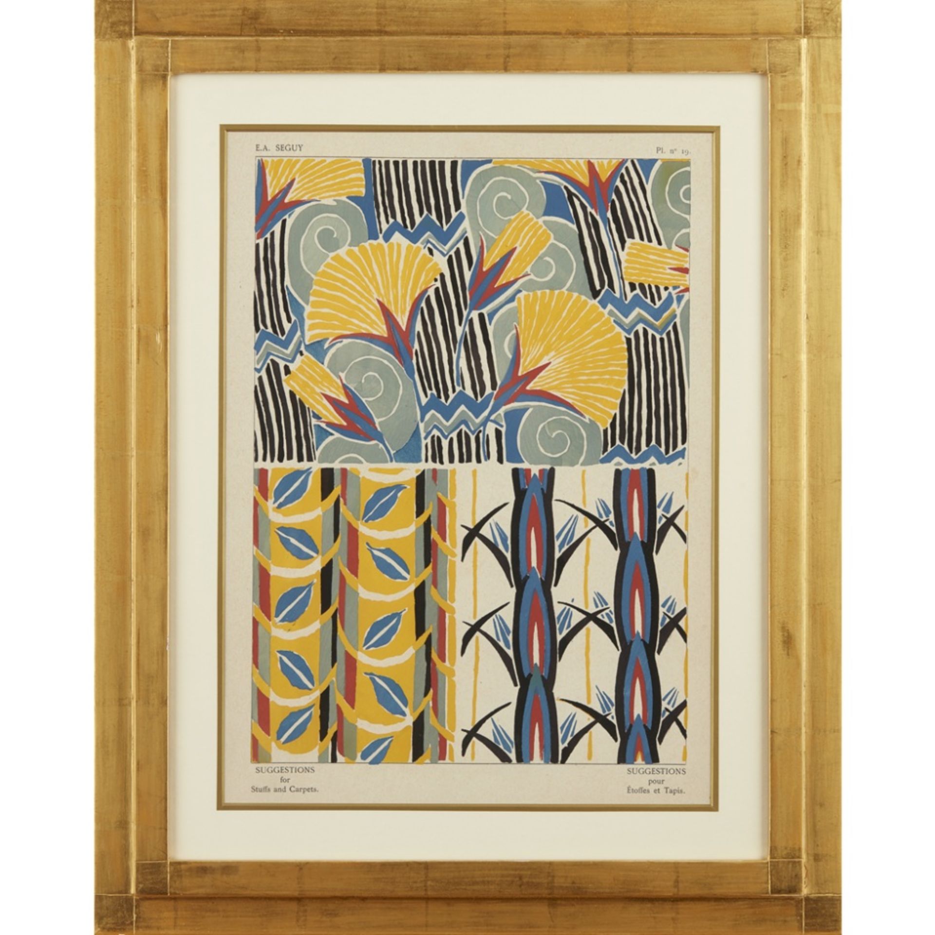 EUGÈNE ALAIN SÉGUY (1889-1985) 'SUGGESTIONS FOR STUFFS AND CARPETS', TWELVE ART DECO FRAMED - Image 8 of 24