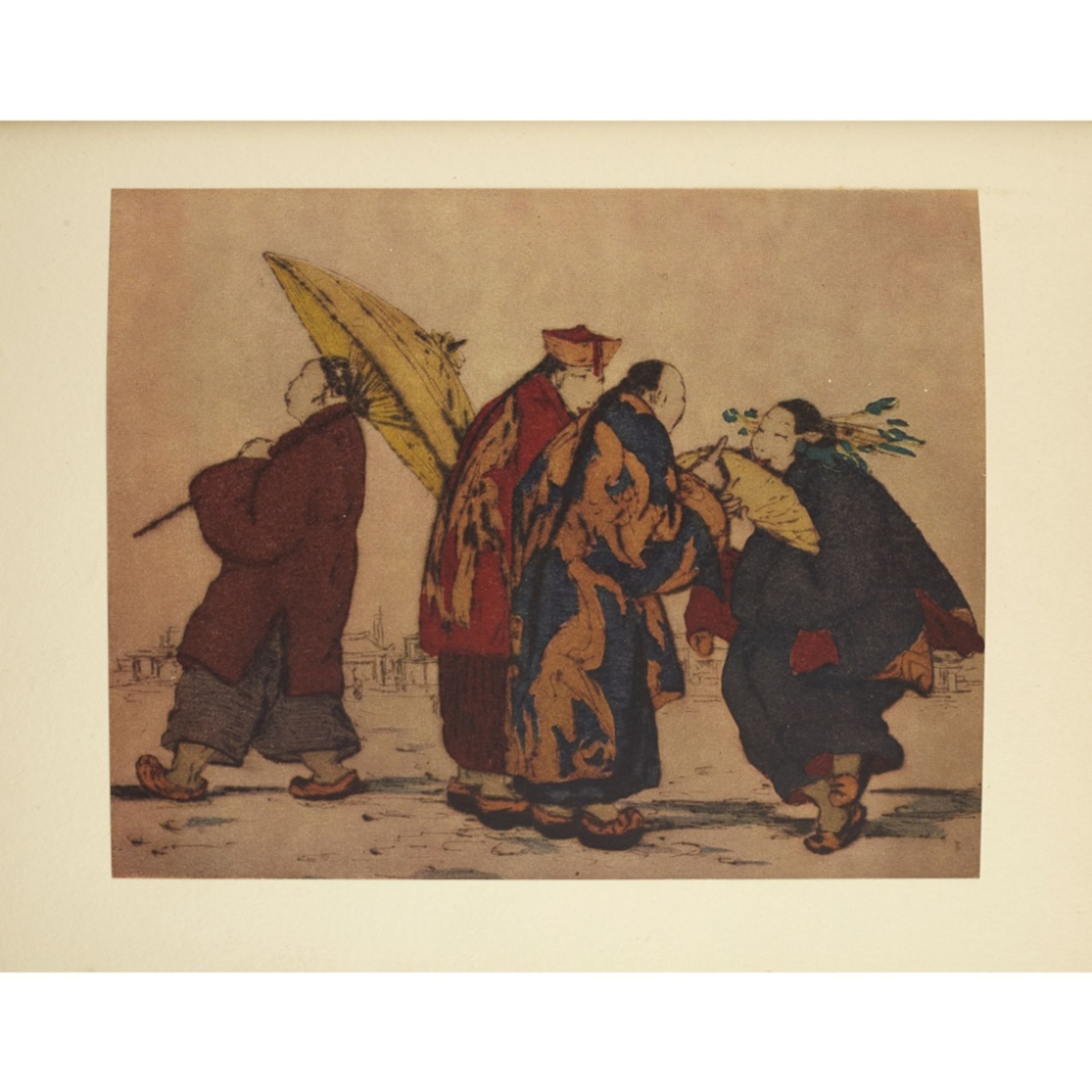 [§] ELYSE ASHE LORD (1900-1971) 'THE IMMORTALS NO.1' drypoint and coloured woodcut, artist's - Image 5 of 8