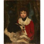 18TH CENTURY ENGLISH SCHOOLHALF LENGTH PORTRAIT OF THE 2ND MARQUIS OF ANGLESEY AS A BOY Oil on