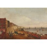 18TH CENTURY ENGLISH SCHOOLTHE OLD CHAIN PIER, BRIGHTON Oil on canvas45cm x 66cm (17.75in x 26in)