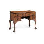 GEORGIAN MAHOGANY DRESSING TABLE18TH CENTURY the rectangular top with a moulded edge above two short