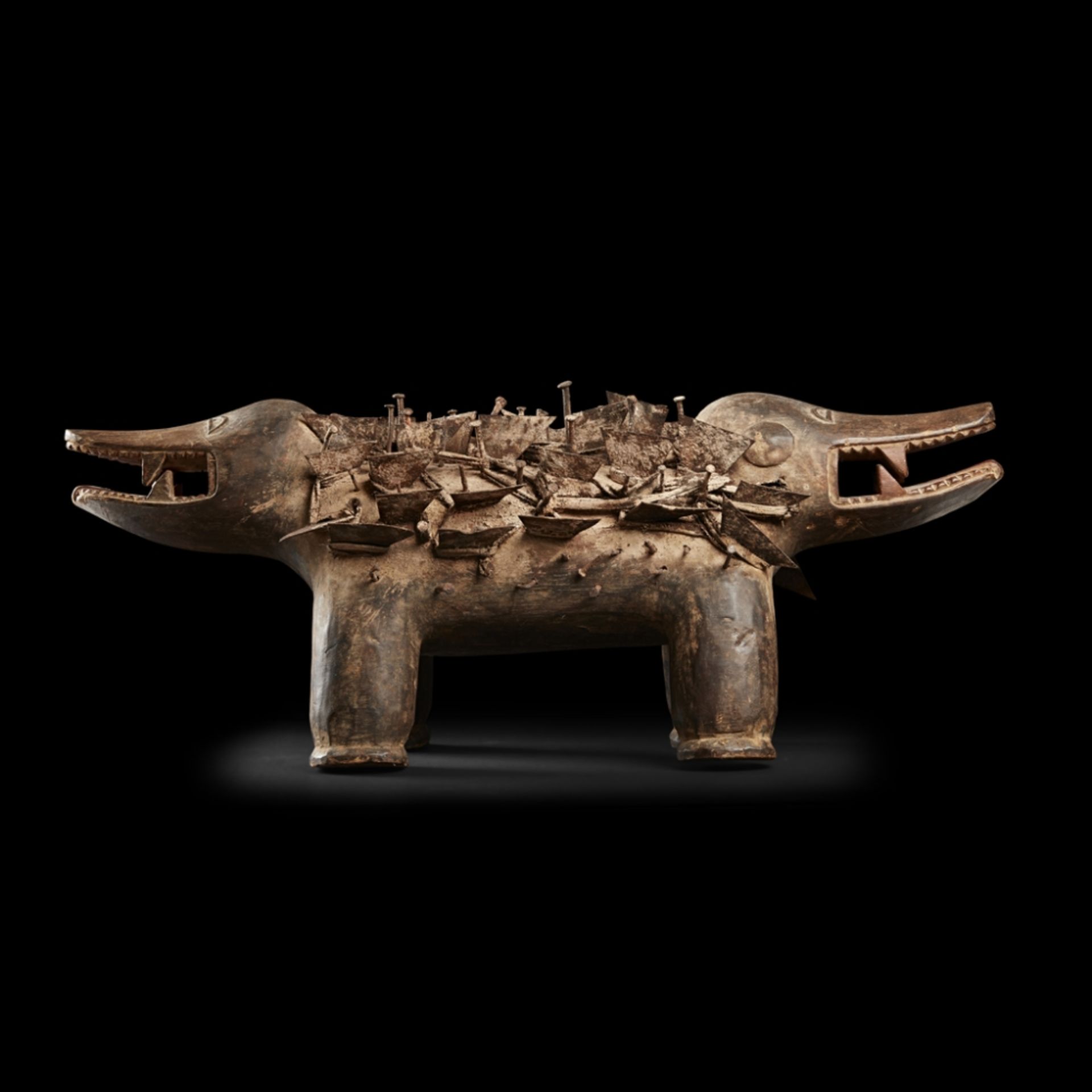 VILI ZOOMORPHIC FIGURE DEMOCRATIC REPUBLIC OF CONGO 68.5cm long