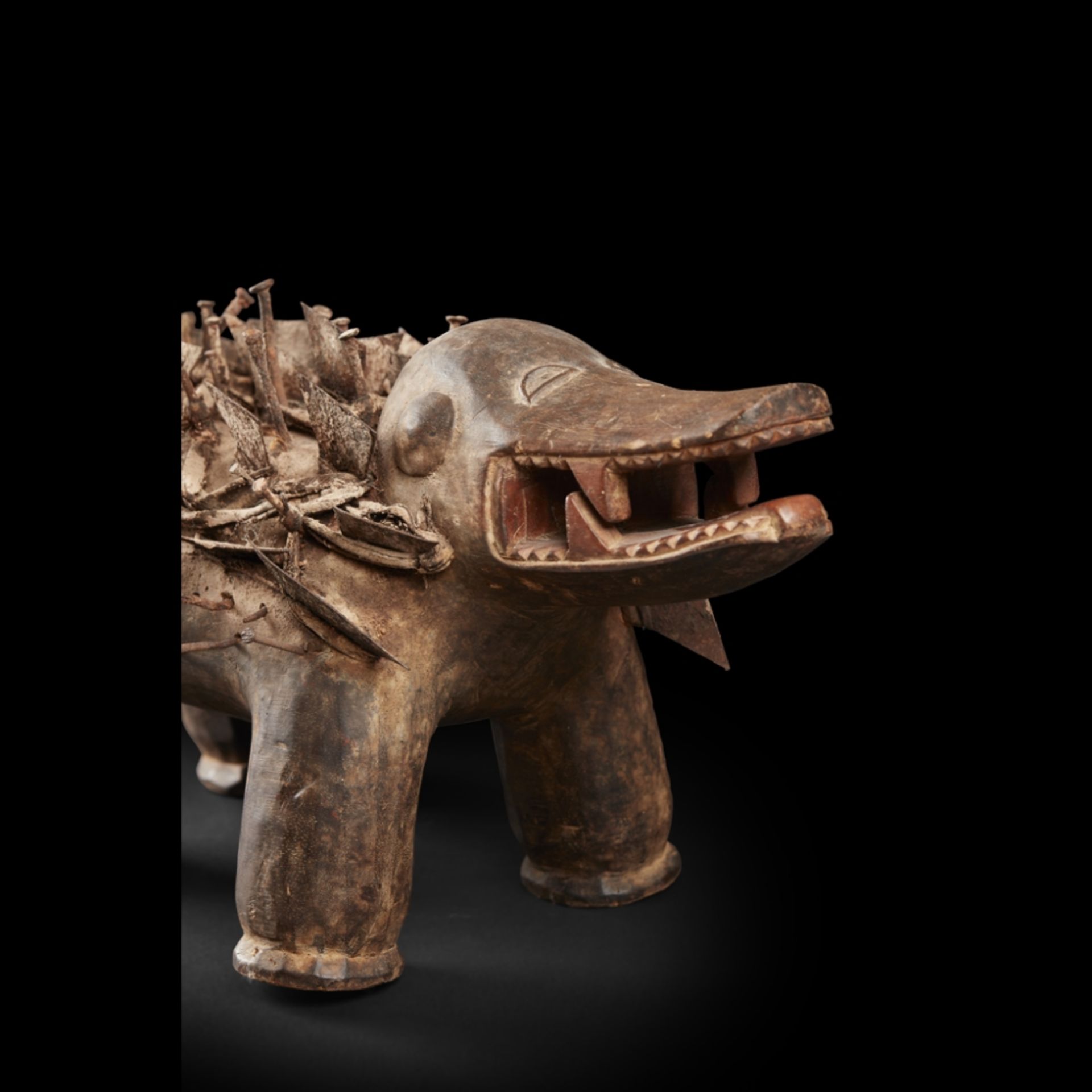 VILI ZOOMORPHIC FIGURE DEMOCRATIC REPUBLIC OF CONGO 68.5cm long - Image 2 of 3