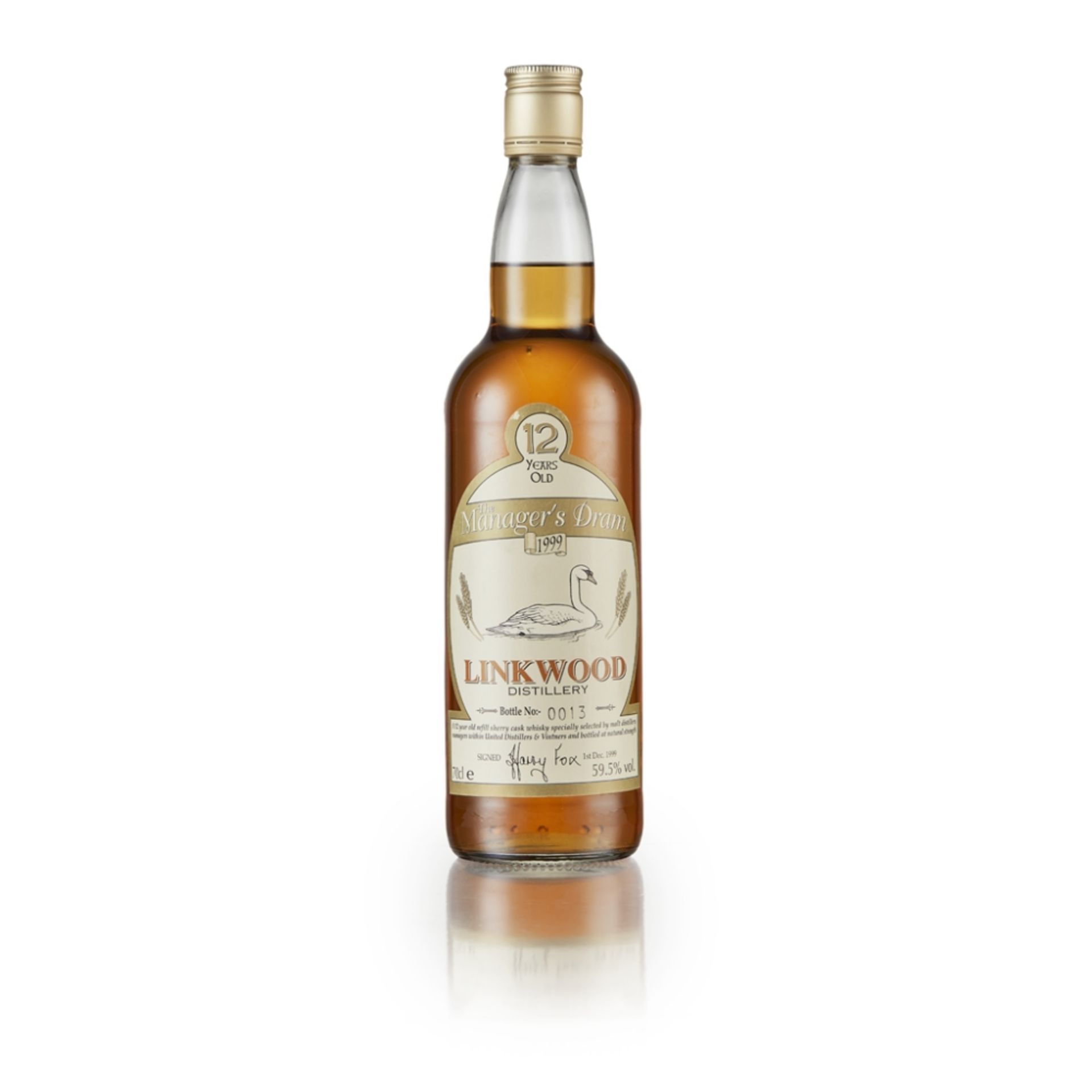 LINKWOOD 12 YEAR OLD - THE MANAGER'S DRAM DISTILLERY ACTIVE matured in sherry casks, bottle number