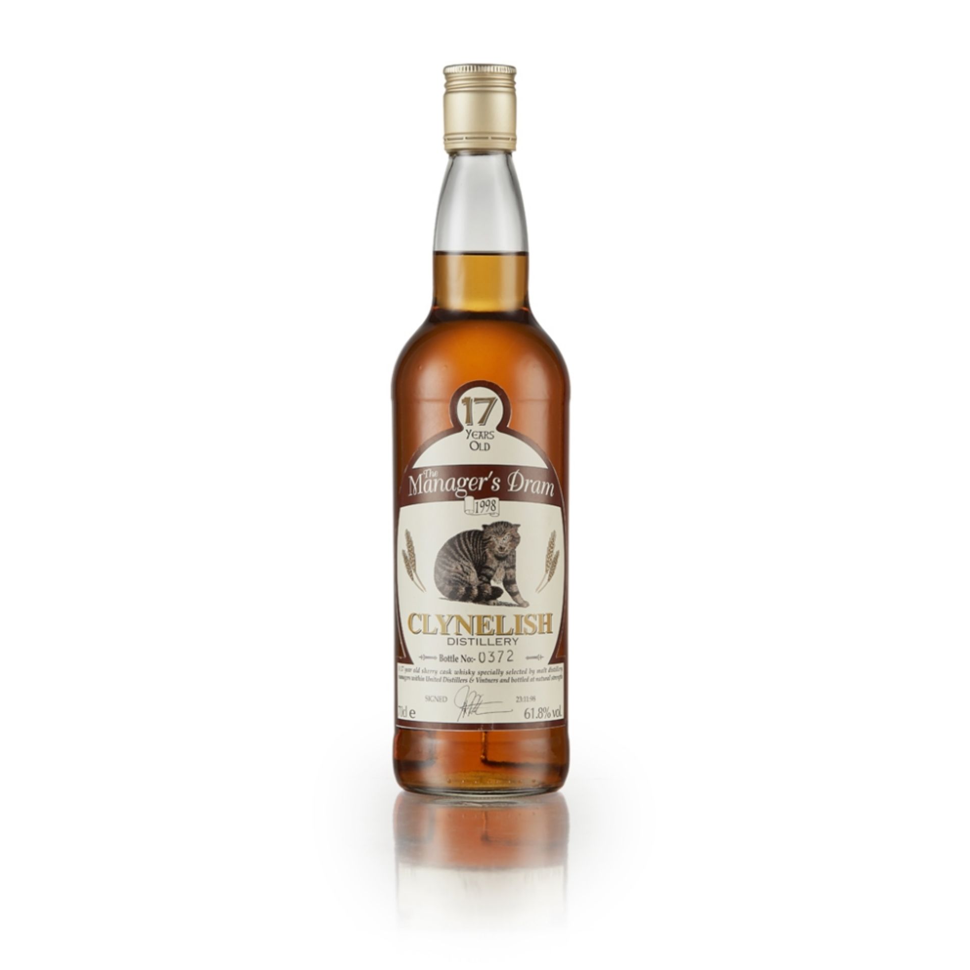 CLYNELISH 17 YEAR OLD - THE MANAGER'S DRAM DISTILLERY ACTIVE matured in sherry casks, bottle