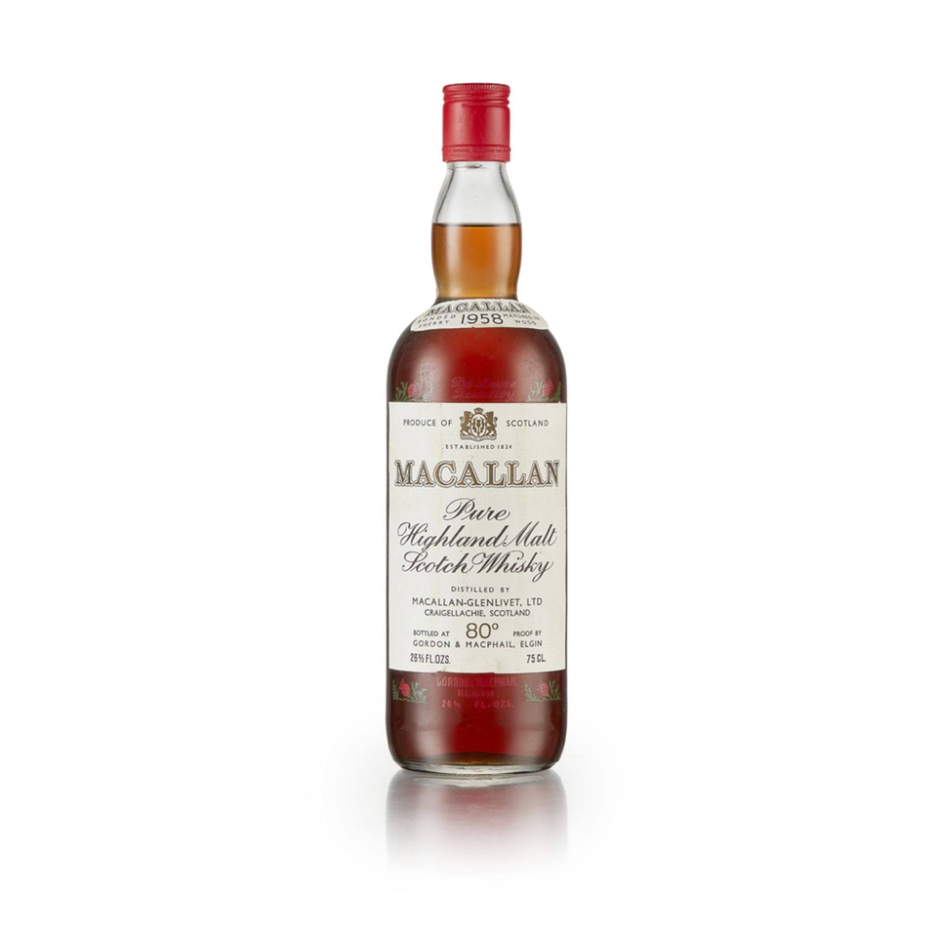 THE MACALLAN 1958 DISTILLERY ACTIVE matured in sherry casks 75cl (26 2/3 fl. ozs) / 80 proof