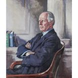 FRANCIS CAMPBELL BOILEAU CADELL R.S.A., R.S.W. (SCOTTISH 1883-1937)HALF-LENGTH PORTRAIT OF G.W.