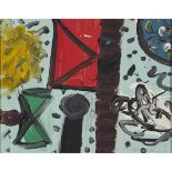 [§] ALAN DAVIE (SCOTTISH 1920-2014)OPUS 0.210E HOIST THE FLAG NO.7 Signed, inscribed and dated 1960,