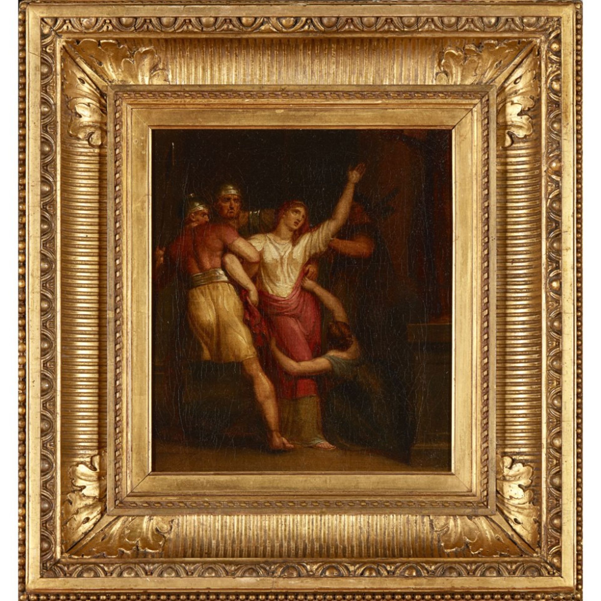 GAVIN HAMILTON (SCOTTISH 1723-1798)THE SACRIFICE OF POLYXENA Oil on canvas29.5cm x 25.5cm (11.5in - Image 2 of 2