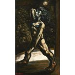[§] PETER HOWSON O.B.E. (SCOTTISH B.1958)DANCER Signed, oil on canvas152cm x 91cm (60in x 36in)