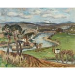 [§] JOHN MACLAUCHLAN MILNE R.S.A. (SCOTTISH 1886-1957)PERTH FROM KINNOUL HILL Signed and dated 1932,