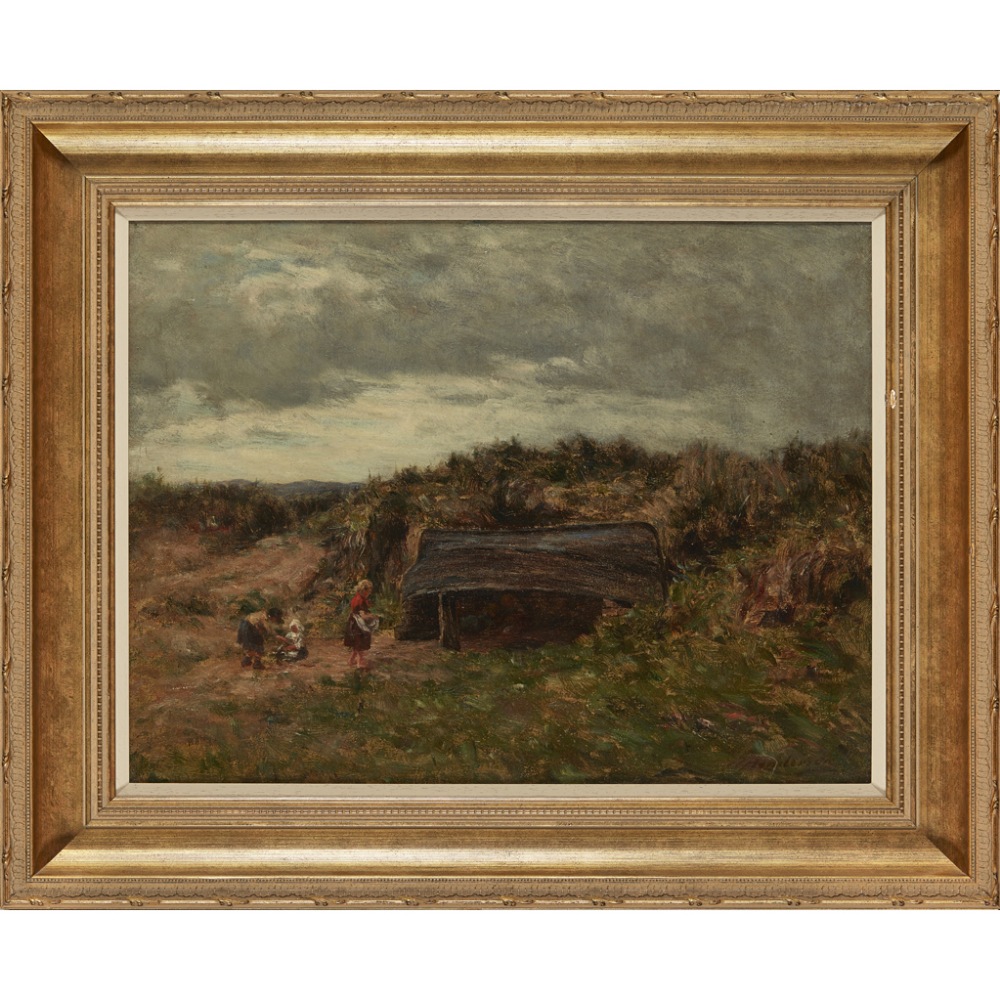 JOSEPH HENDERSON R.S.W. (SCOTTISH 1832-1908)THE HIDEOUT Signed, oil on canvas46cm x 63.5cm (18in x - Image 2 of 2