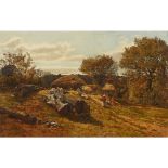 ALEXANDER FRASER JUNIOR R.S.A., R.S.W. (SCOTTISH 1828-1899)THE WOODLAND FARM, OCTOBER Signed, oil on