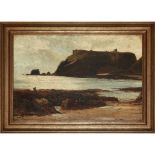 SIR JAMES GUTHRIE P.R.S.A., H.R.A., R.S.W., L.L.D. (SCOTTISH 1859-1930)DUNOTTAR CASTLE Signed, oil