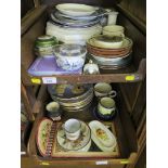 A Punch's Pure anchovy paste pot lid, various Royal Doulton and Royal Worcester decorative plates