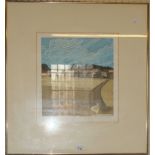 John Brunsdon (1933-2014) 'Orford' Colour etching, signed in pencil and numbered 132/150 , 31cm x