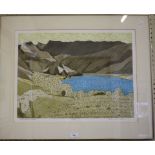 John Brunsdon (1933-2014) 'Crummock Water' Colour etching Signed in pencil and numbered 11/150,