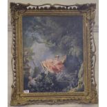 Robert ? Smith, After Fragonard 'The Swing' Oil on canvas, signed on the stretcher 56cm x 44cm