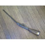 A Victorian air rifle, unmarked, length of barrel 41cm