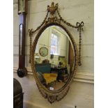 A modern giltwood mirror in the Neo-Classical style 101cm x 61cm