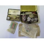 A collection of St. John Ambulance medals, together with a ladies gold watch