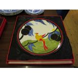 A Wedgwood Clarice Cliff centenary plate 'Bird of Paradise' no. 52 of 1,999, 31cm diameter, with