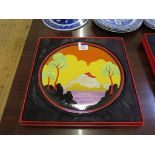A Wedgwood Clarice Cliff Centenary plate 'Etna' no. 1141 of 1999, 30.5cm diameter, with leaflet