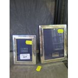 Two Carrs silver photo frames, Sheffield 2002