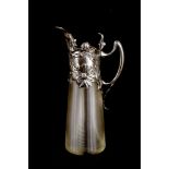 A claret jug by W.M.F. decorated in Art Nouveau style