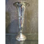 A large silver specimen vase