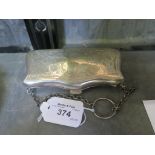 A Victorian silver plated purse