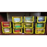 Corgi 469 Routemaster die-cast model buses, in various liveries, all boxed (11)