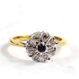 An 18 carat gold diamond posy ring