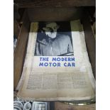 'The Modern Motorcar' a booklet breaking down the parts of a motor car, published by Shell-Mex, a