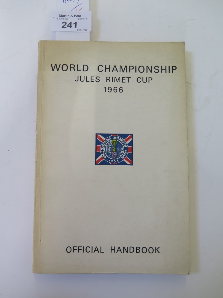 The official handbook for the 1966 World Championship Jules Rimet Cup