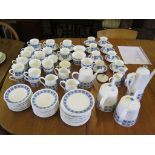 Royal Tuscan Charade pattern tea and coffee service, comprising eight coffee cups and saucers,