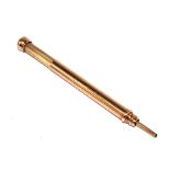 An Edwardian gold colour metal telescopic pencil